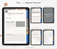 📂 Work & Project Digital Planner – Task, Goal & Productivity Organizer